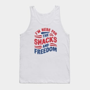 I'M Here For The Snacks and Freedom Tank Top